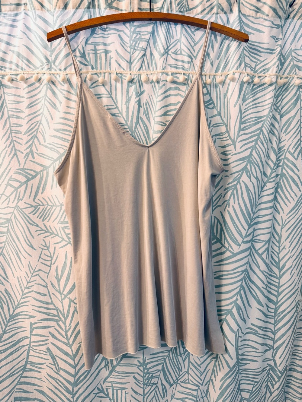 Light Grey Modal V-Neck Spaghetti Strap Tank Top by LUSH ⭐️3 for $20⭐️